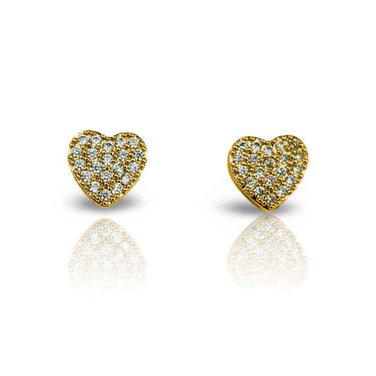 Studded Heart Earring - Bella