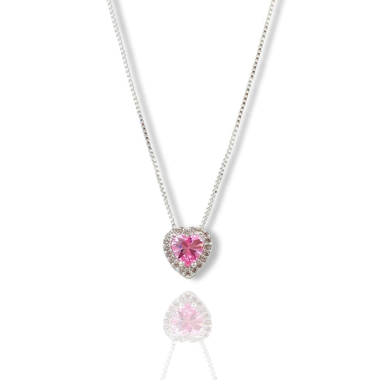 Anny Heart Necklace - Light Rose