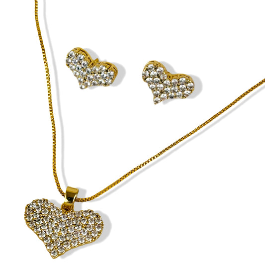 Studded Heart Set