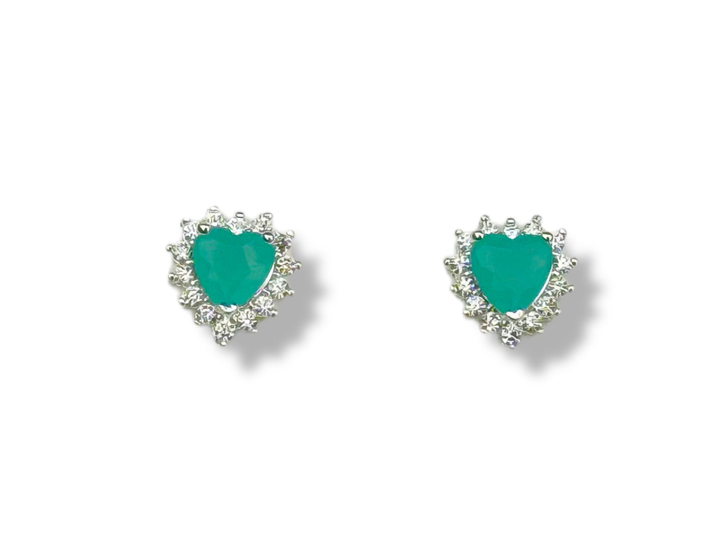 Diana Heart Earring - Tiffany Green